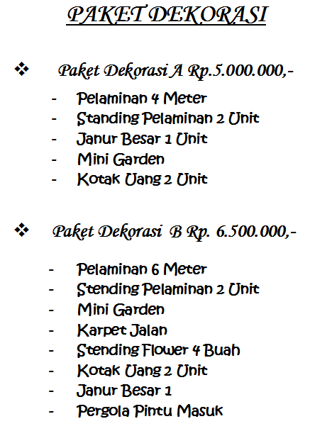 Paket Pernikahan Lenteng Agung Murah Jakarta Selatan 082298385915